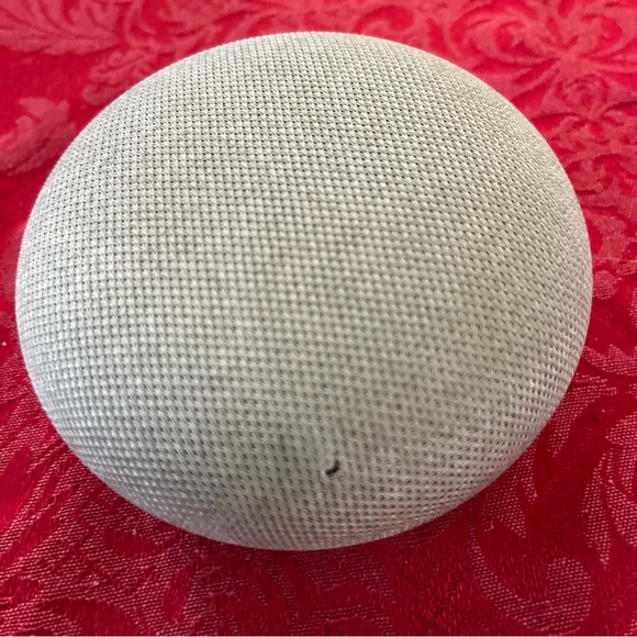 Google Home Mini 1st Gen Model H0A Chalk (Grey & Orange) with Power Source/Cable - Picture 3 of 3